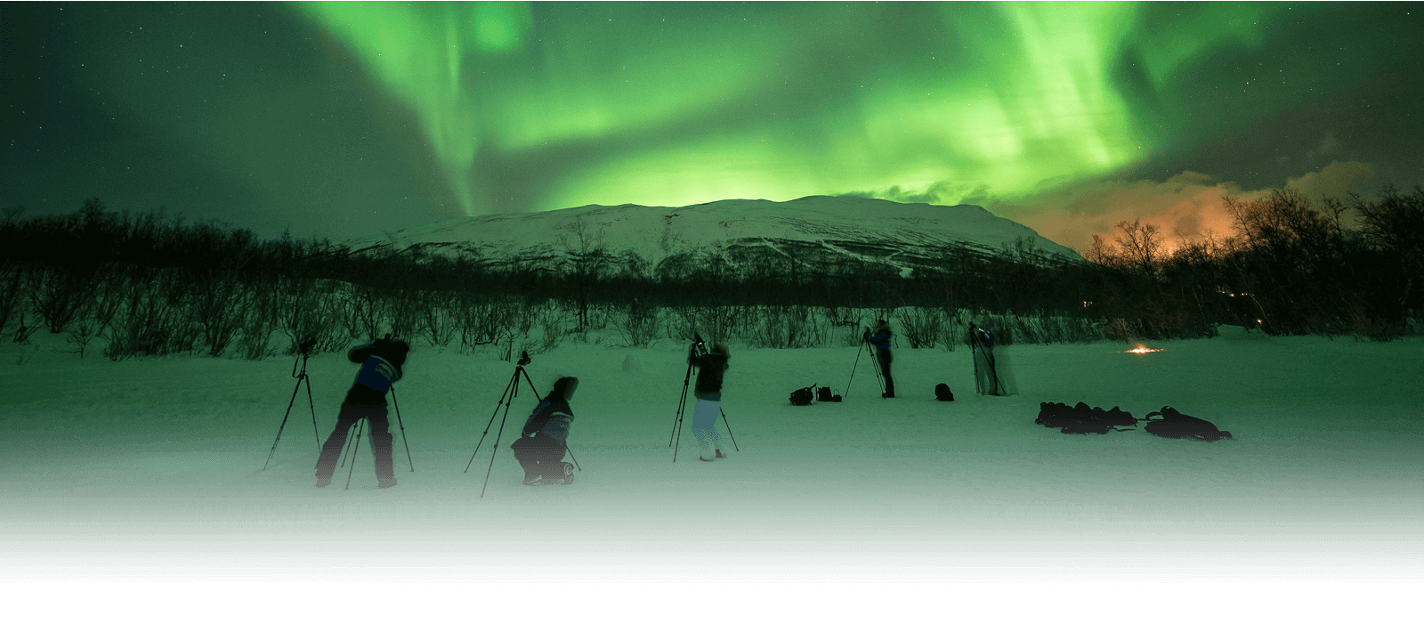 abisko northern lights in